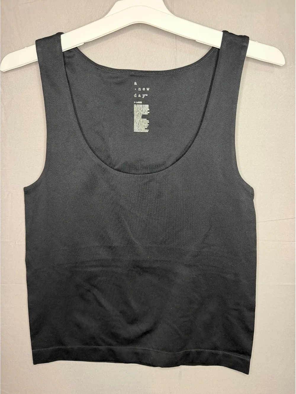A New Day Seamless tank Top Black, Size XL